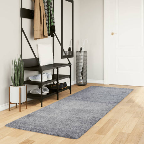 VidaXL Teppich Pamplona Shaggy Hochflor Modern 80x250 cm Blau