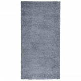 VidaXL Teppich Pamplona Shaggy Hochflor Modern 100x200 cm Blau