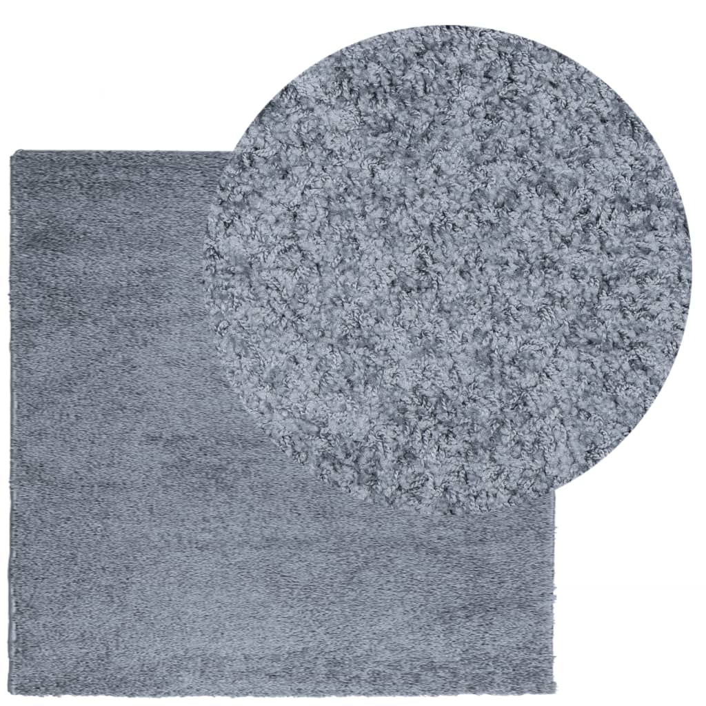 VidaXL Teppich Pamplona Shaggy Hochflor Modern 120x120 cm Blau