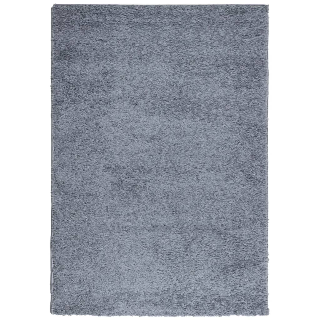 Alfombra Vidaxl Pamplona Shaggy altamente moderna 140x200 cm azul