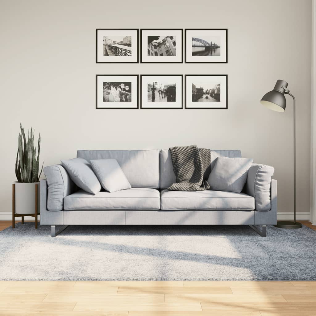 Vidaxl -mattan Pamplona Shaggy mycket modern 160x230 cm blå