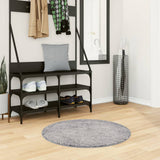 VidaXL Teppich Pamplona Shaggy Hochflor Modern ø 80 cm Blau