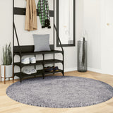 Vidaxl Rug Pamplona Shaggy zelo moderno Ø 160 cm modra