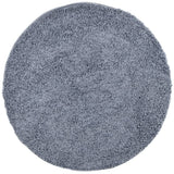 VidaXL Teppich Pamplona Shaggy Hochflor Modern ø 240 cm Blau