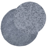 VidaXL Teppich Pamplona Shaggy Hochflor Modern ø 240 cm Blau