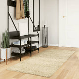 Vidaxx Teppich Pamplona Shaggy Hochflor modern 80x200 cm Goldfarbe