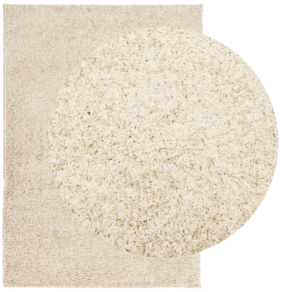 VidaXL Teppich Pamplona Shaggy Hochflor Modern 120x170 cm Gold