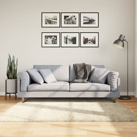 Vidaxx Teppich Pamplona Shaggy Hochflor Modern 160x160 cm Gold