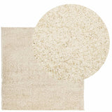 VidaXL Teppich Pamplona Shaggy Hochflor Modern 240x240 cm Gold