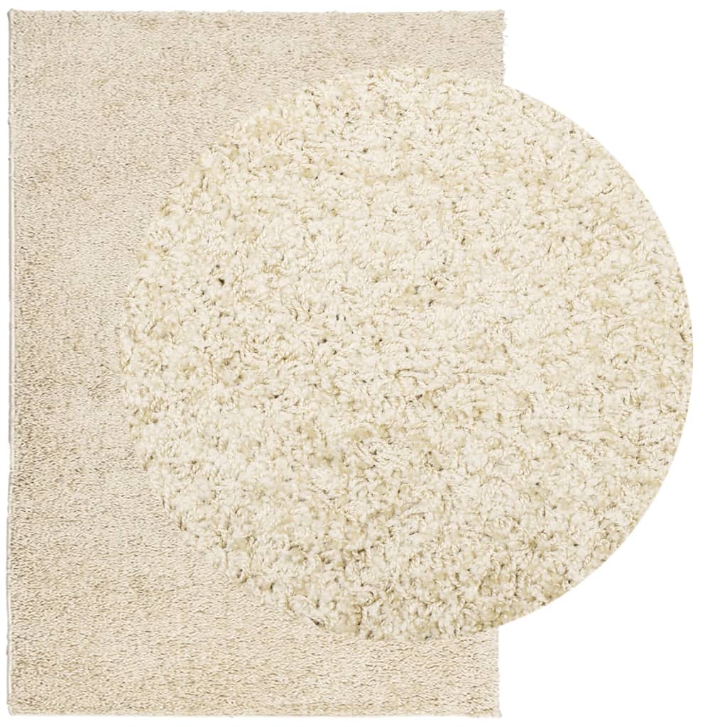 VidaXL Teppich Pamplona Shaggy Hochflor Modern 240x340 cm Gold
