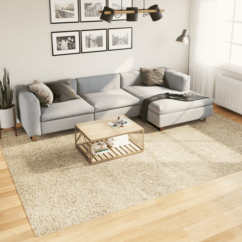 VidaXL Teppich Pamplona Shaggy Hochflor Modern 240x340 cm Gold