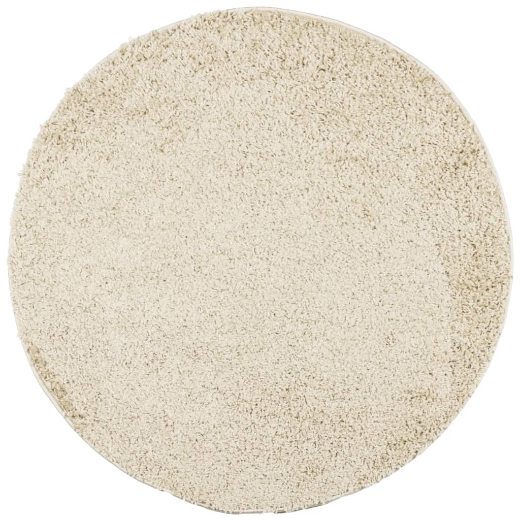 Vidaxx Teppich Pamplona Shaggy Hochflor modern ø 100 cm Goldfarbe