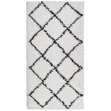 Vidaxl rug Pamplona Shaggy Highly Pole 80x150 cm cream and black