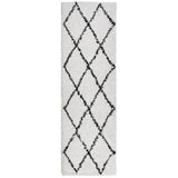 VidaXL Teppich Pamplona Shaggy Hochflor 80x250 cm Creme und Schwarz