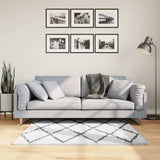 VidaXL Teppich Pamplona Shaggy Hochflor 120x170 cm Creme und Schwarz