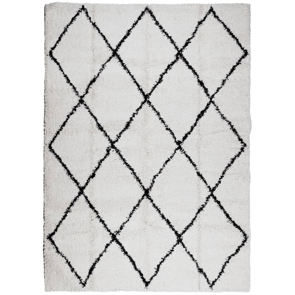 Vidaxl rug Pamplona Shaggy Highly Pole 200x280 cm cream and black