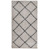 VidaXL Teppich Pamplona Shaggy Hochflor 60x110 cm Beige Anthrazit