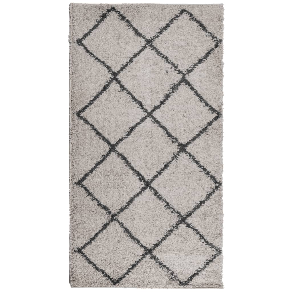 Vidaxl Rug Shaggy High -Pile Modern 60x110 cm bež in antracit