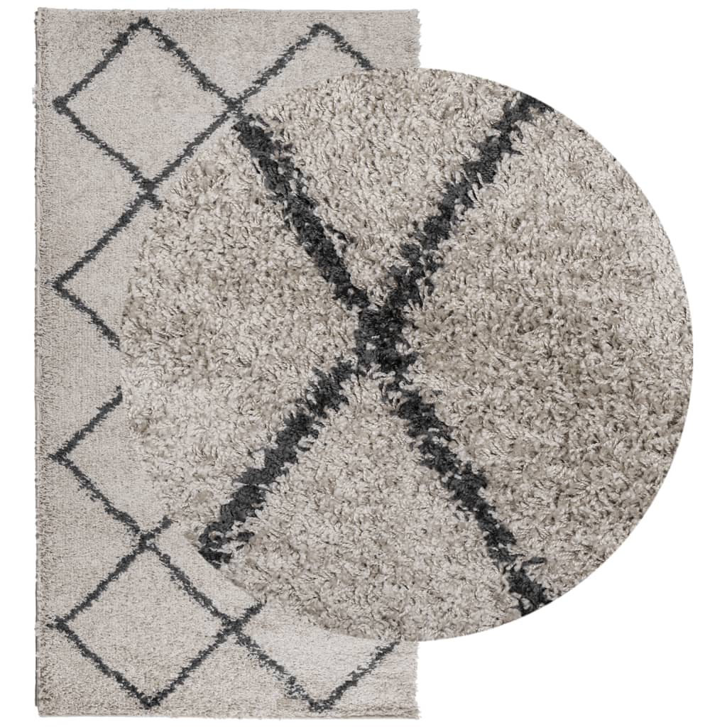 Vidaxl rug Shaggy high -pile modern 60x110 cm beige and anthracite