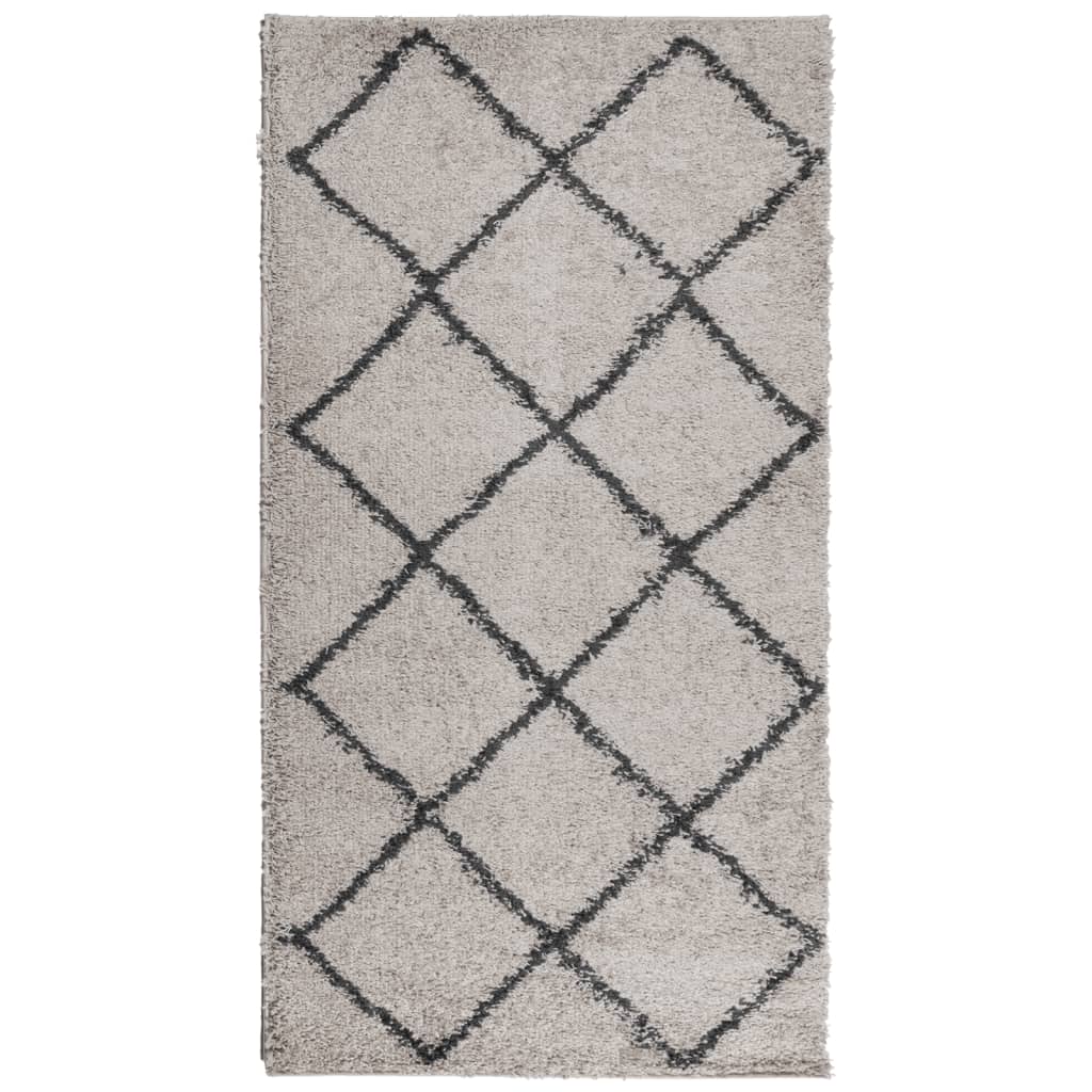 VIDAXL RUAM PAMPLONA SHAGGY ALTAMENTE POLE 80X150 CM BEIGE ANTRACITE