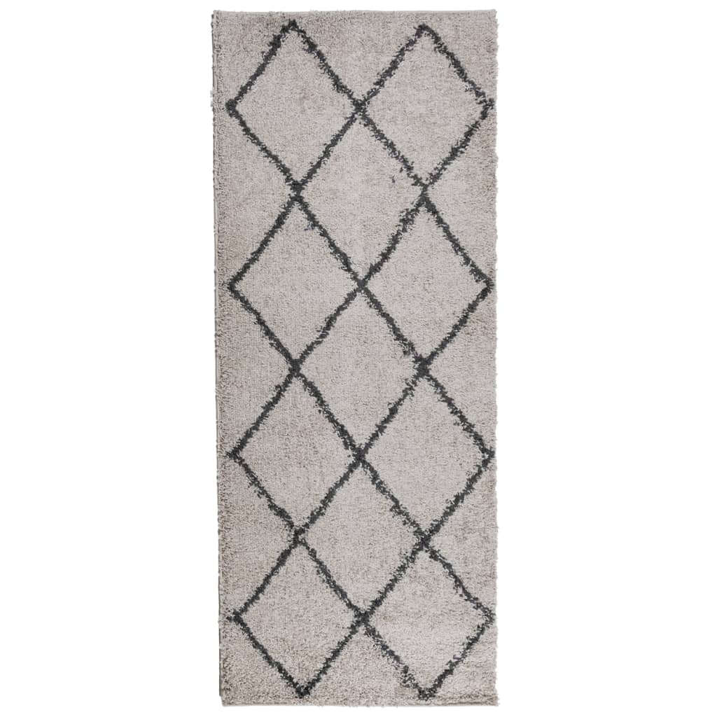 Vidaxl rug Pamplona Shaggy Highly Pole 80x200 cm Beige Anthracite