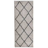 VidaXL Teppich Pamplona Shaggy Hochflor 80x200 cm Beige Anthrazit