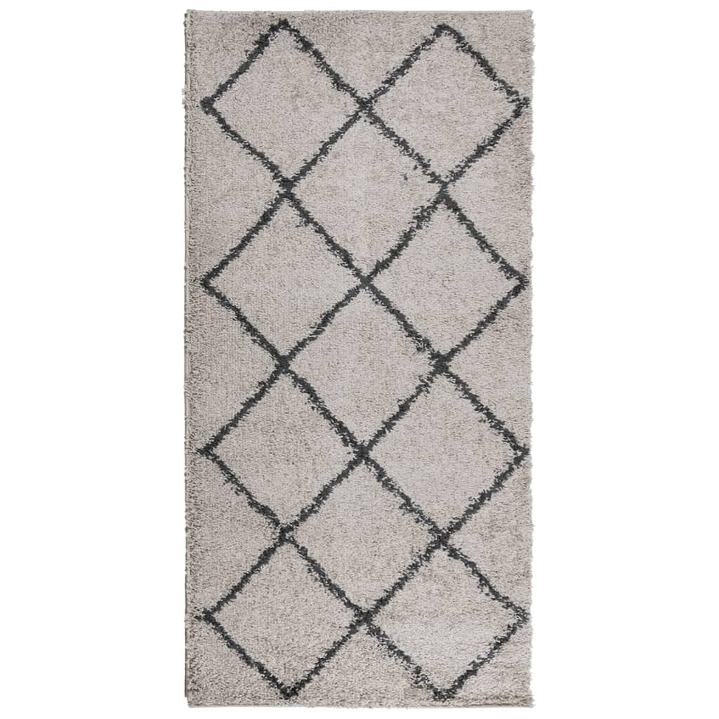 Vidaxl Rug Pamplona Shaggy Vysoce hromada 100x200 cm béžová antracit