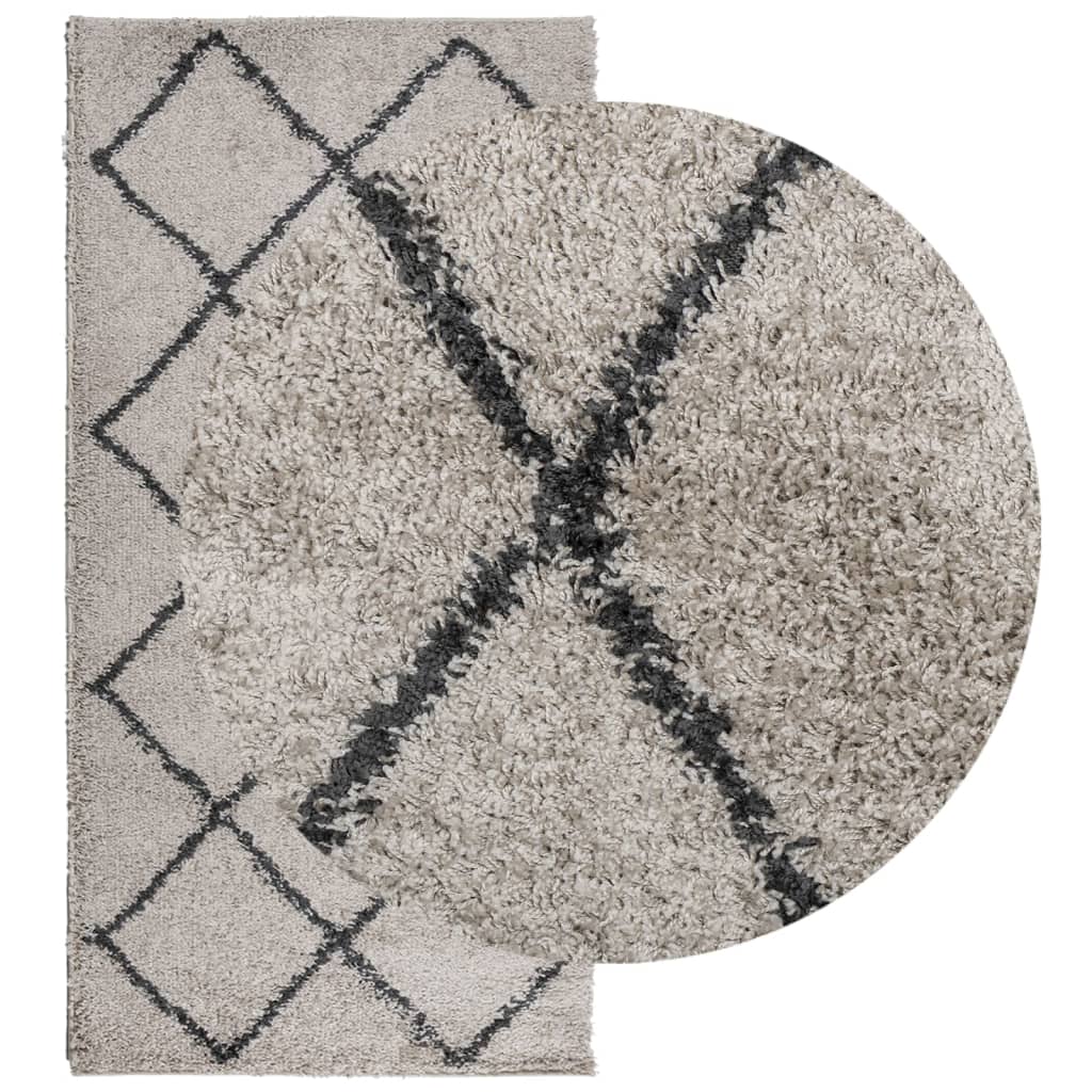 Vidaxl Rug Camplona Shamgy héich Pile 100x200 cm Anstige Anthracit