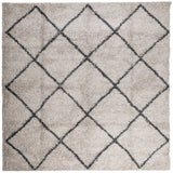 Vidaxl Rug Pamplona Shaggy Meget bunke 120x120 cm beige antracit