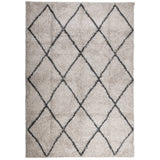 VidaXL Teppich Pamplona Shaggy Hochflor 140x200 cm Beige Anthrazit