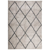 Vidaxl RUG PAMPLONA SHAGGY HORTA POLLE 140X200 CM BEIGE ANTRACITE