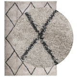 VidaXL Teppich Pamplona Shaggy Hochflor 160x230 cm Beige Anthrazit