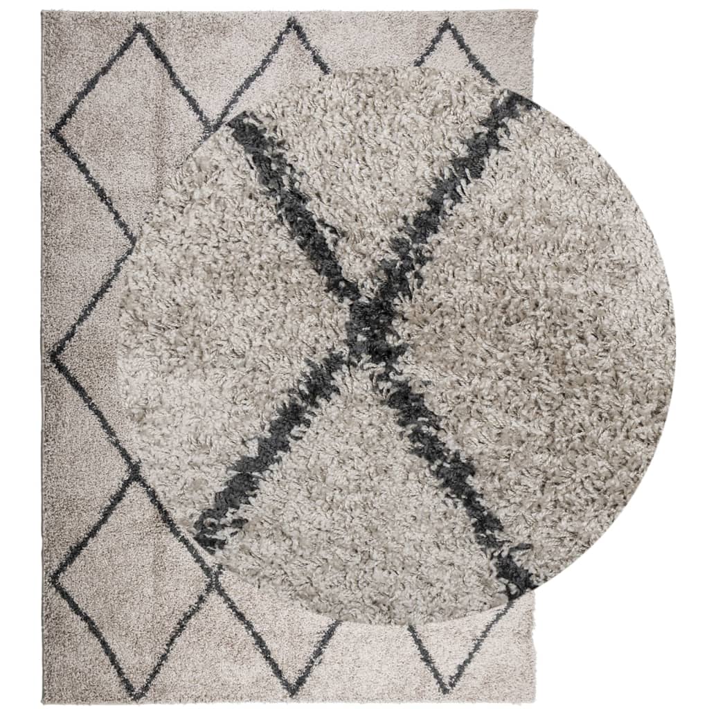 Vidaxl Rug Pamplona Shaggy meget pol 200x280 cm beige antracit