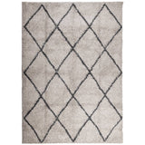 VidaXL Teppich Pamplona Shaggy Hochflor 240x340 cm Beige Anthrazit