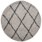 Vidaxl Rug Pamplona Shamgy héich Pile Ø 160 cm Anstigrait