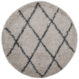 VidaXL Teppich Pamplona Shaggy Hochflor ø 160 cm Beige Anthrazit
