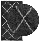 VidaXL Teppich Pamplona Shaggy Hochflor 60x110 cm Creme und Schwarz