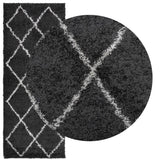 Vidaxl rug Pamplona Shaggy Highly Pole 80x200 cm Black and cream