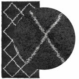 VidaXL Teppich Pamplona Shaggy Hochflor 100x200 cm Schwarz und Creme