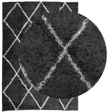 Vidaxl Rug Shaggy High Pile Modern 160x230 cm Negro y crema