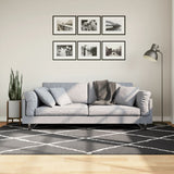 Vidaxx Teppich Shaggy Hochflor modern 160x230 cm Schwarz und Creme