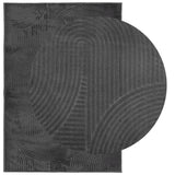 Vidaxl Rug Iza Low -Pile Scandinavian 120x170 cm Anthracite