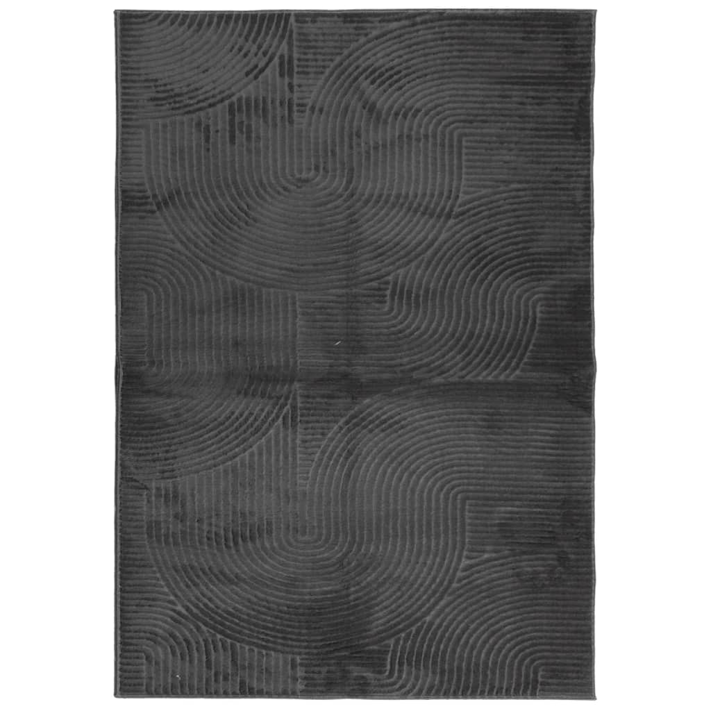 VidaXL Teppich IZA Kurzflor skandinavisch 160x230 cm Anthrazit