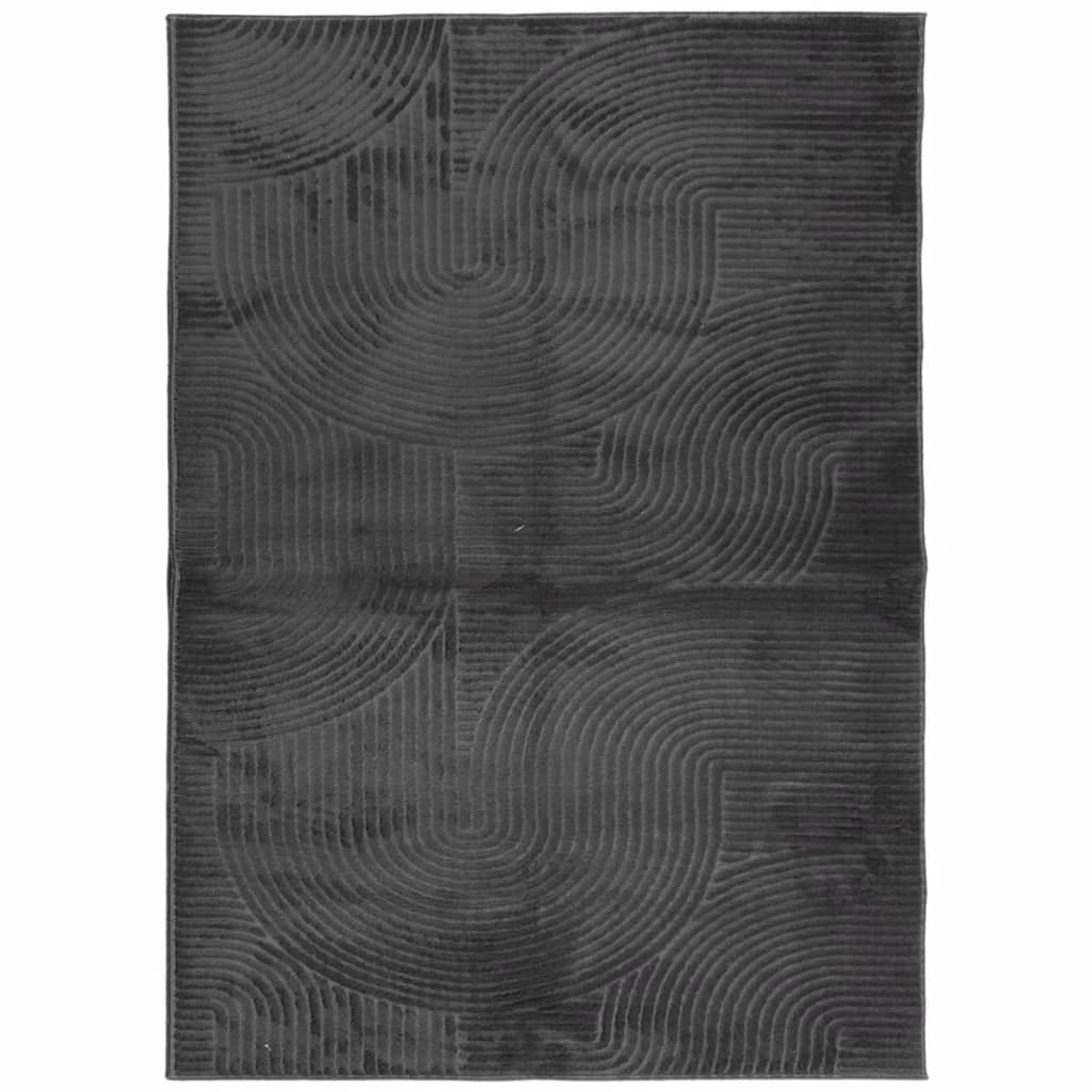 VidaXL Teppich IZA Kurzflor skandinavisch 240x340 cm Anthrazit