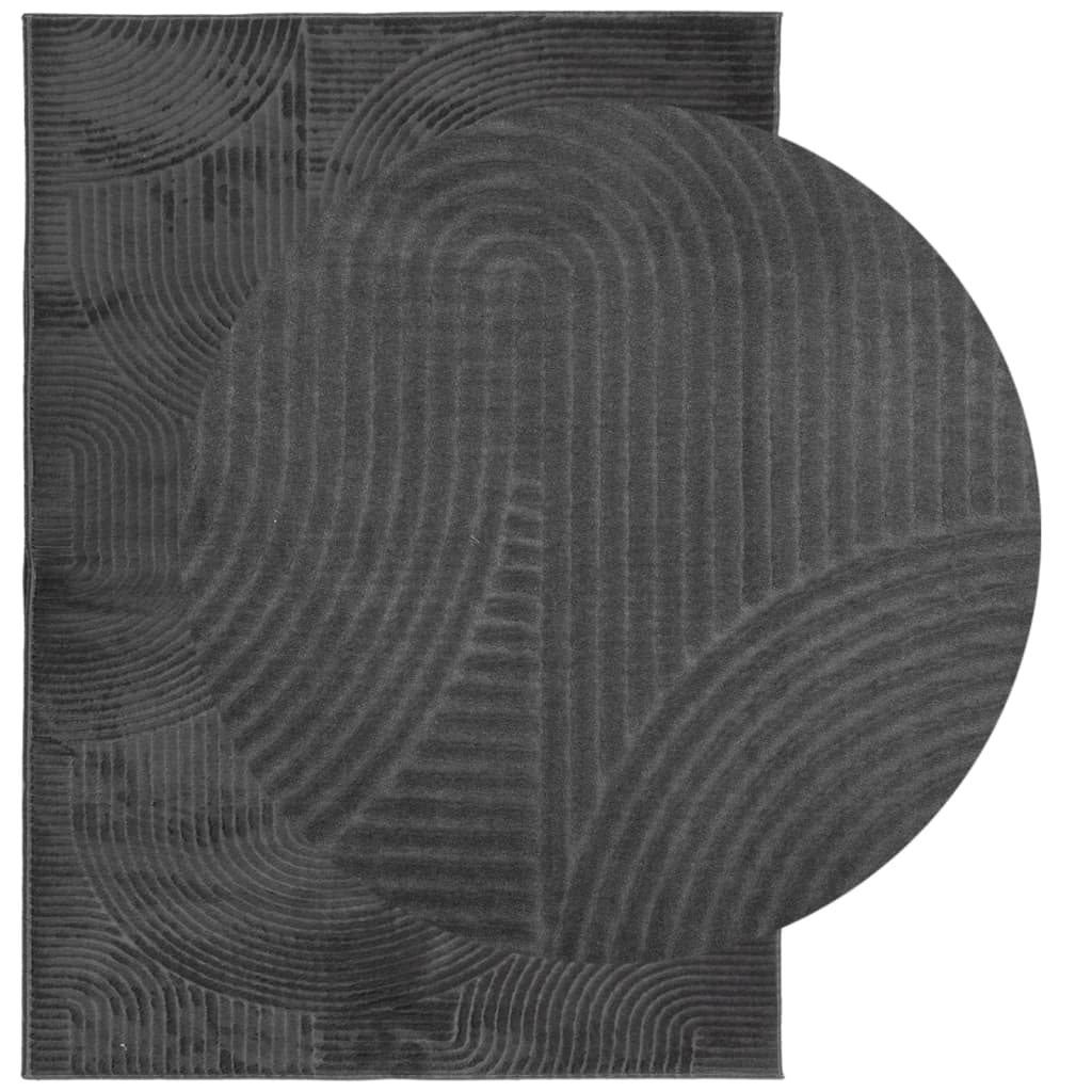 VidaXL Teppich IZA Kurzflor skandinavisch 240x340 cm Anthrazit