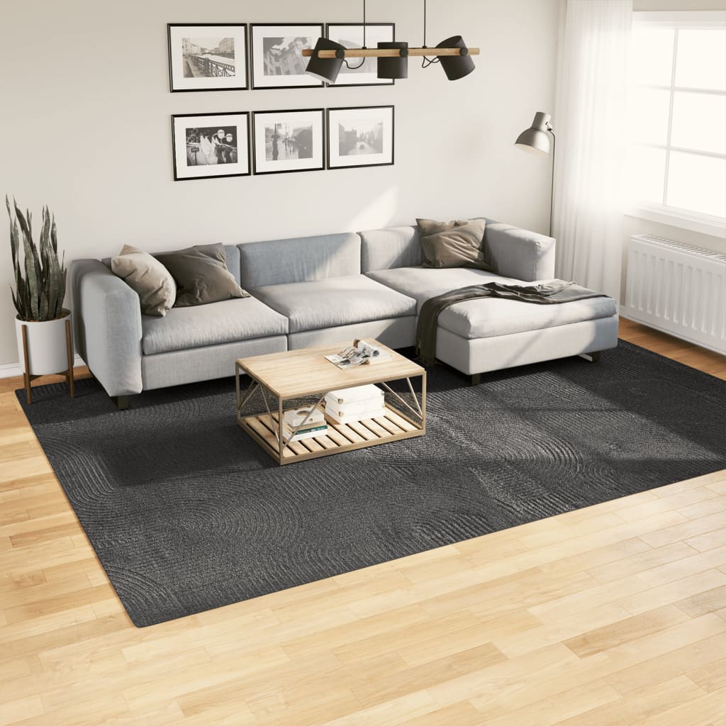 Vidaxl rug IZA Low -pile Scandinavian 240x340 cm anthracite