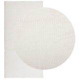 VidaXL Teppich Iza Kurzflor skandinavisch 100x200 cm Creme