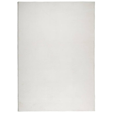 VidaXL Teppich Iza Kurzflor skandinavisch 120x170 cm creme
