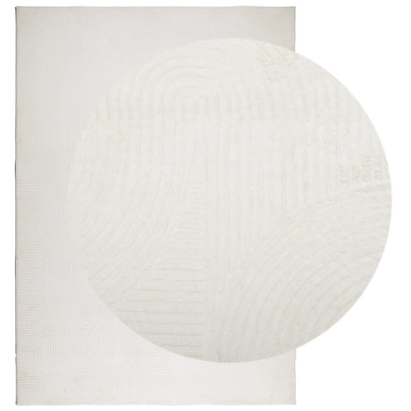 VidaXL Teppich Iza Kurzflor skandinavisch 120x170 cm creme