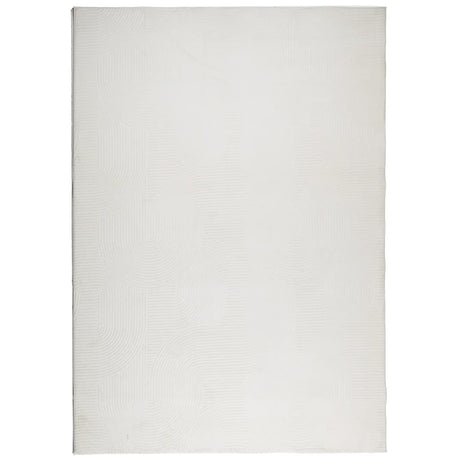 VidaXL Teppich Iza Kurzflor skandinavisch 140x200 cm Creme